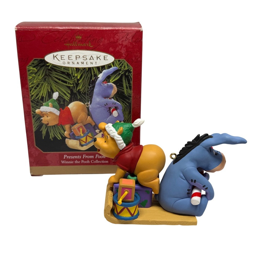 Hallmark Keepsake Ornament 1999 Presents From Pooh Winnie the Pooh Eeyore Sled